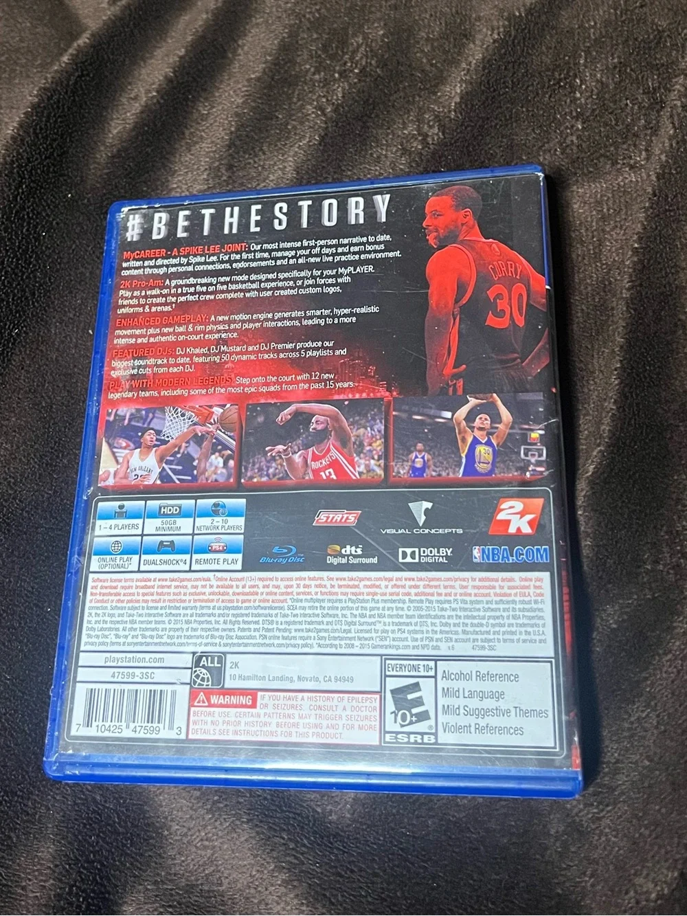 NBA 2K16 PlayStation 4 PS4 Video Game Complete in Box CIB Spike Lee